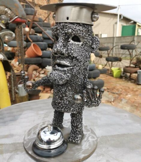 Człowiek Metalowy Dekoracja Ogrodowa Rzeźba do Ogrodu